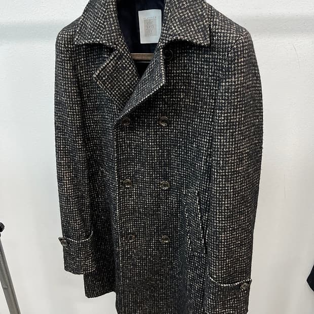 95) 일레븐티 알파카 트위드 더블코트 