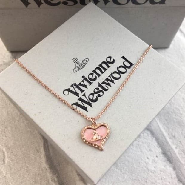 비비안웨스트우드 페트라 목걸이 핑크골드(풀박)