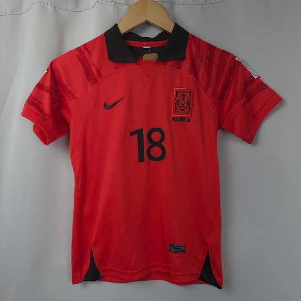 키즈 160호 나이키 2022 대한민국 축구 국가대표팀 홈 반팔 저지