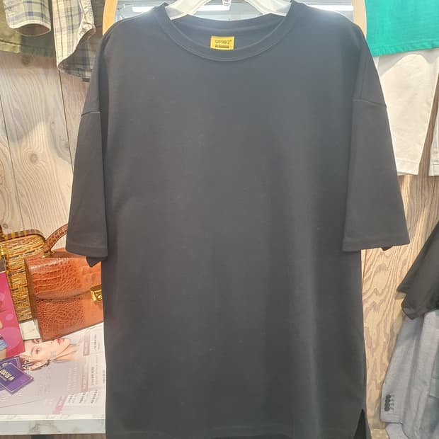 ​[XL] 유핑 골드라벨 슈퍼소프텐셀 반팔 티셔츠 블랙 (상태 좋음)