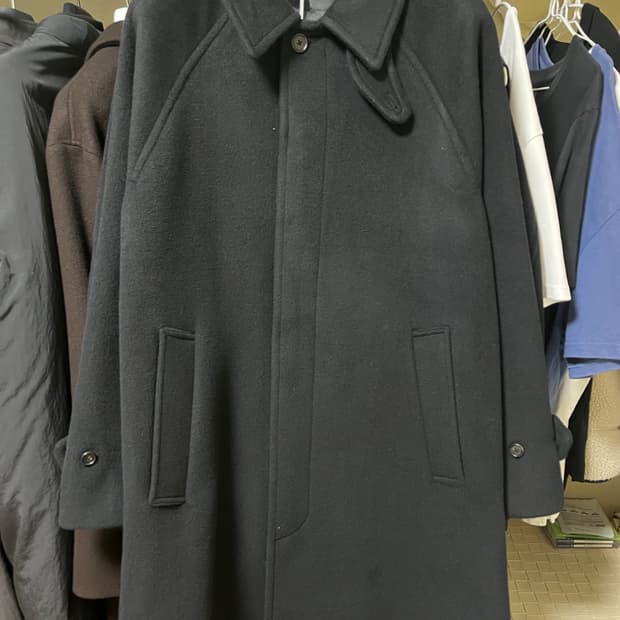 브라운야드 발마칸 코트 블랙 (새상품)