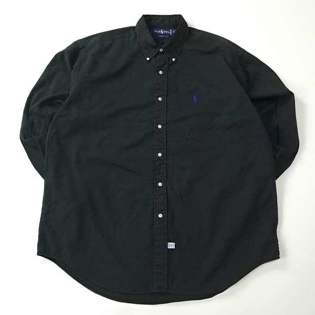 CA126 XL 폴로 클래식핏 00s 미국판 블랙 셔츠 남방