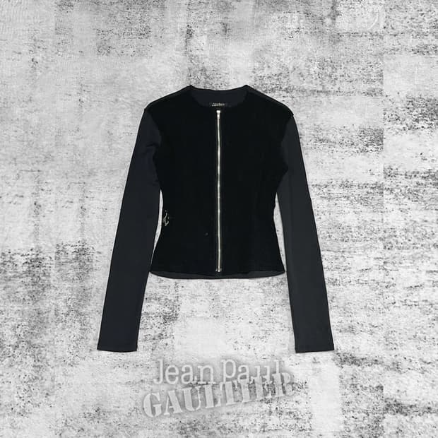 (jean paul gaultier) 00s mesh zip-up 