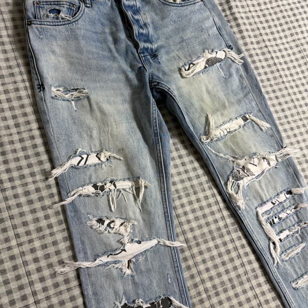 (32) Ksubi 수비 디스트로이드 데님 청바지