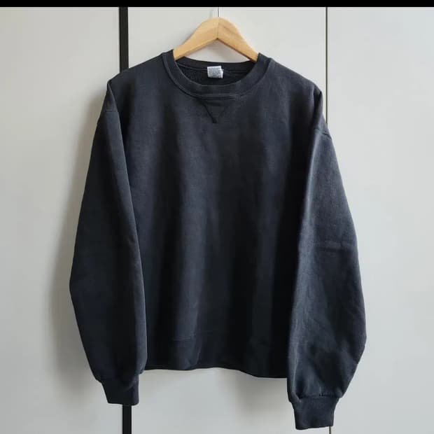 러셀 90s 스웻셔츠 맨투맨 블랙