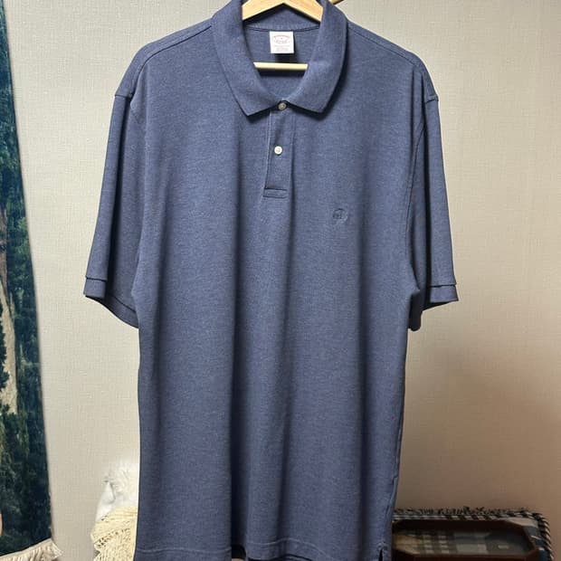 브룩스브라더스 카라티셔츠 메디슨/XL/워시드블루