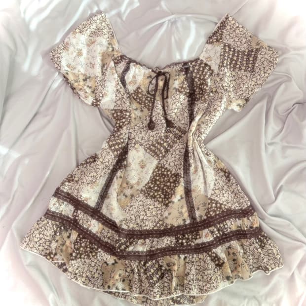 엑시즈팜 도토리 패치 프린팅 원피스 너드 니혼진 하구미 모리걸 아오이유우