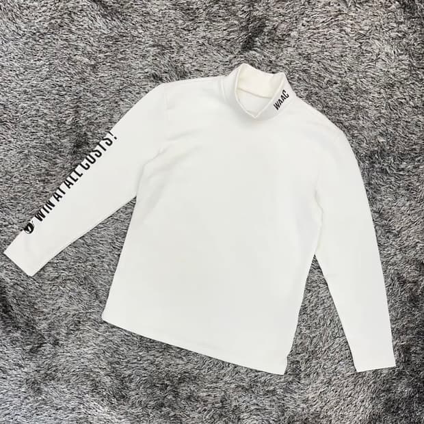 왁 남성 파워스트레치 터틀넥 기모 티셔츠 (2)