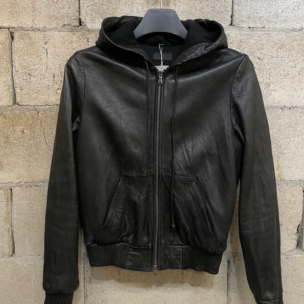 AG Jeans 양가죽 후드 자켓