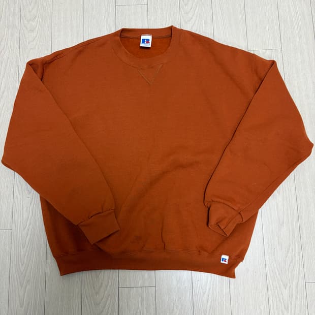 90s 러셀 애슬레틱 빈티지 스웻 오렌지