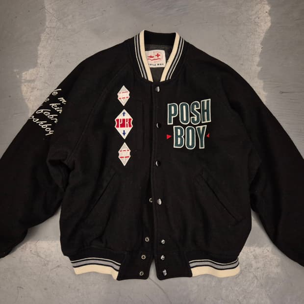 POSH BOY 울 바시티 자켓