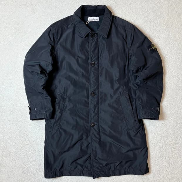 스톤아일랜드 마이크로 렙스 패치 트렌치 코트 PN6653