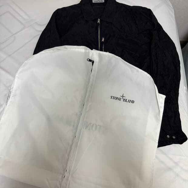 [XL]25SS 스톤아일랜드 크링클랩스 블랙 오버셔츠