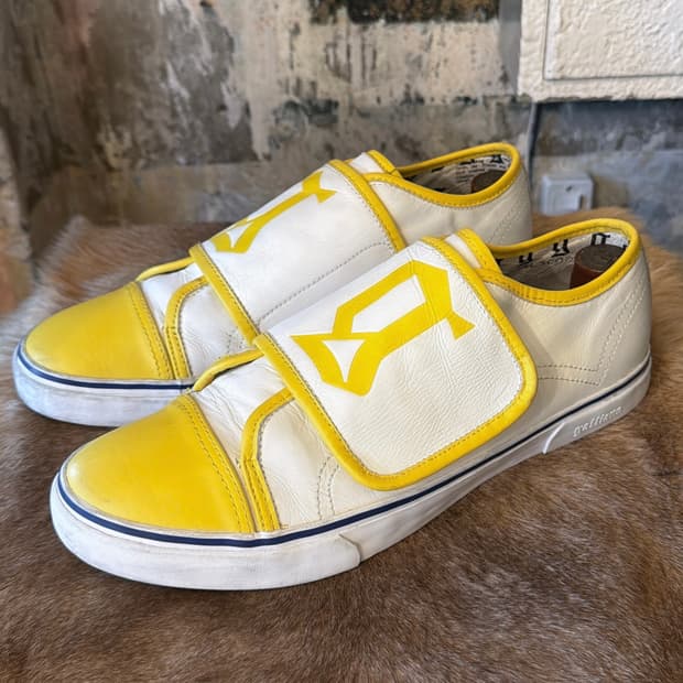 존갈리아노 레더 벨크로 스니커즈