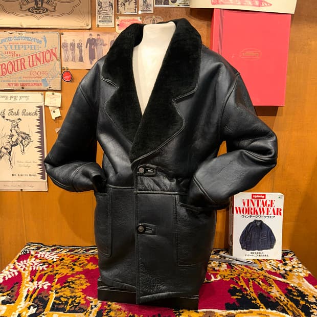 ( XL-2XL ) 가죽무스탕 레더자켓 빈티지가죽 가죽코트 가죽카코트