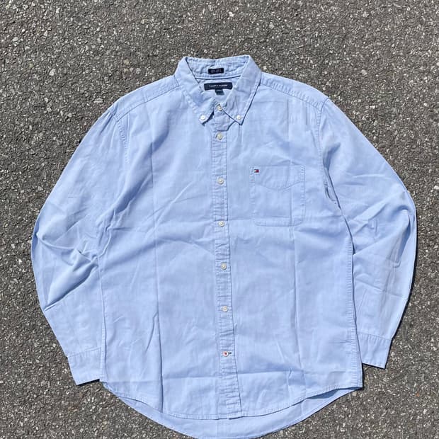 TOMMY HILFIGER 00'S 빈티지코튼포켓로고셔츠
