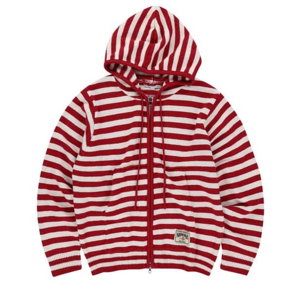 슬로우애시드 니트 후드집업 L