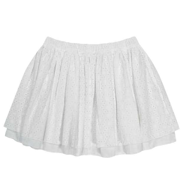 구해요) 코이세이오 플라워 펀칭 스커트 화이트