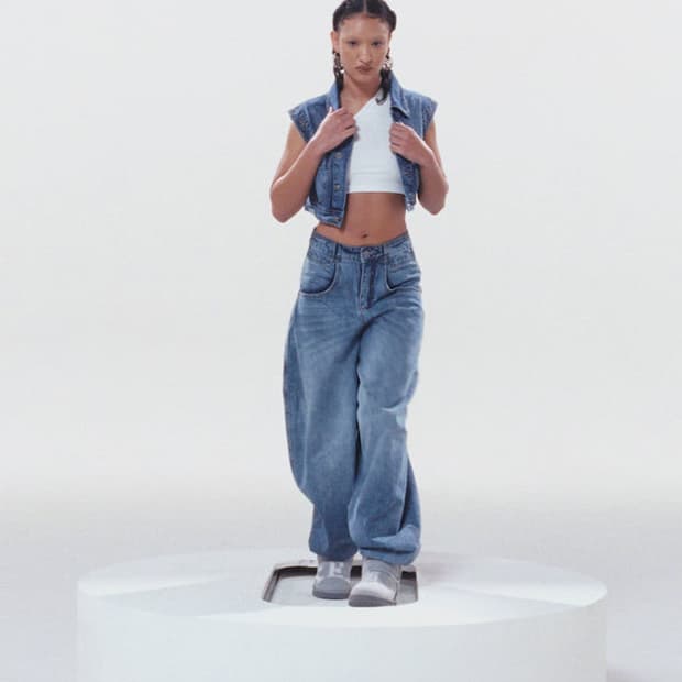 Telfar baggy jean - blue