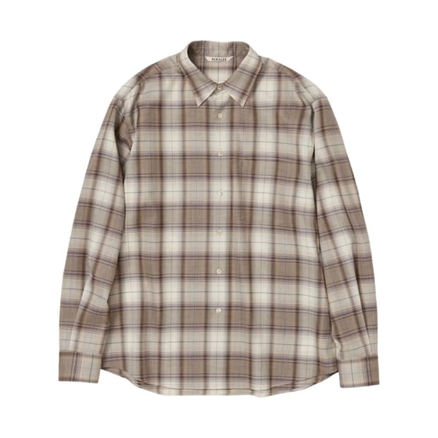 오라리 23aw 베이지 체크 