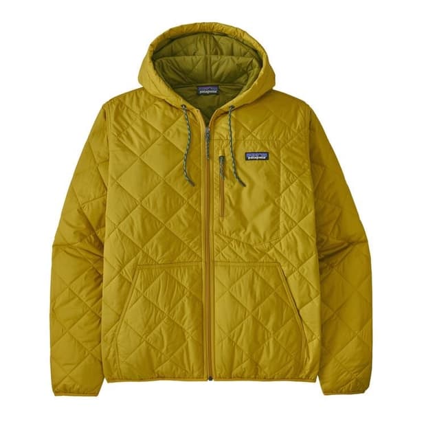 [L] 파타고니아 다이아몬드 퀼티드 봄버 붐버 후디 번들그린 경량패딩