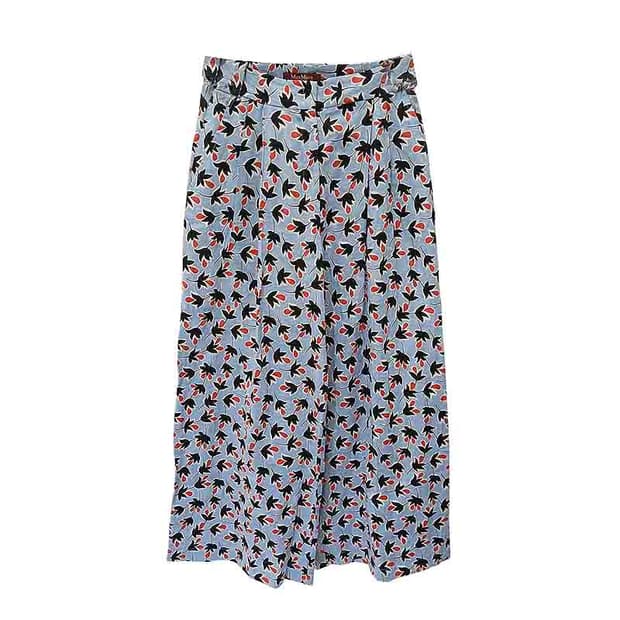 막스마라 스튜디오 플로럴 프린트 와이드팬츠 55