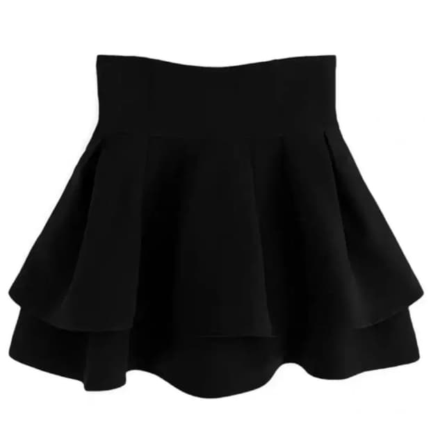 새상품 grl  그레일 미셸마카롱깔 스커트 블랙 S 일녀 일브 빈티지