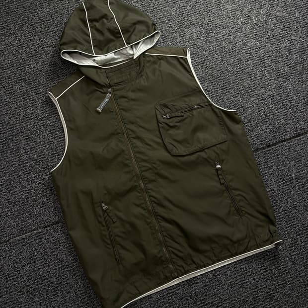 00s 나이키 올드스쿨 고프코어 나일론 후드 베스트 1712