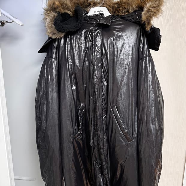 이지 시즌 5 퍼 후드 롱 파카