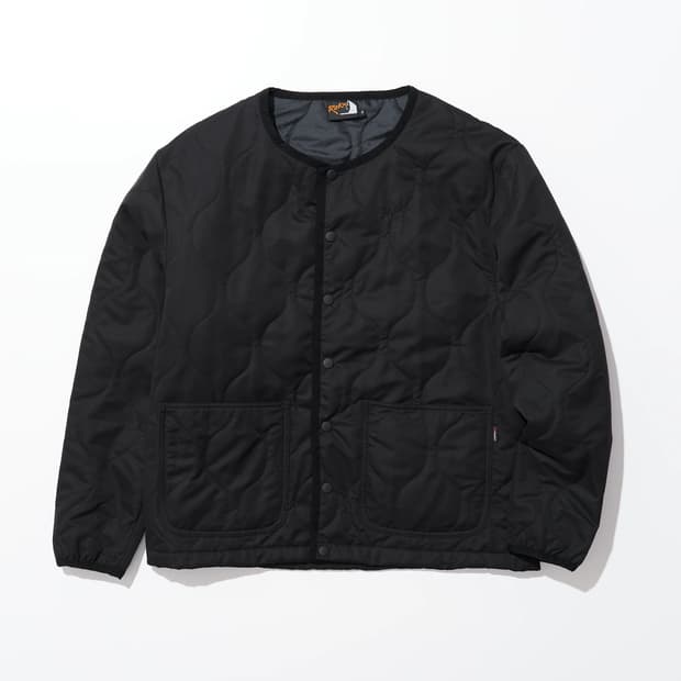 Rokx 폴라텍 퀼트 가디건 자켓