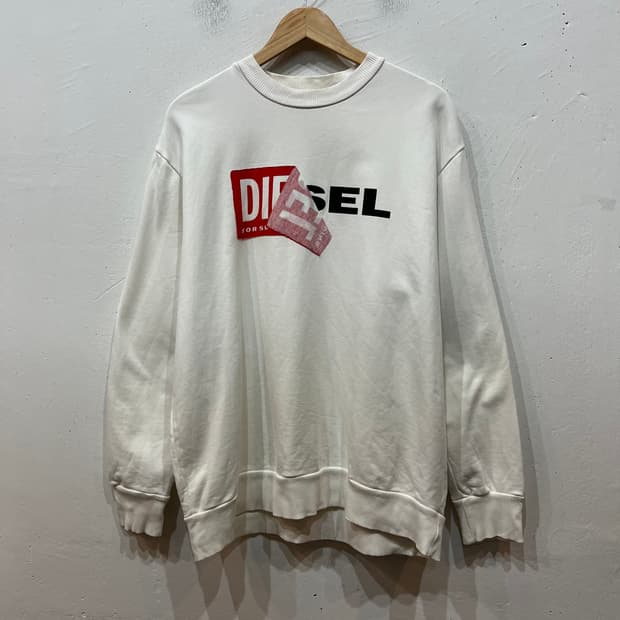 DIESEL 디젤 로고 맨투맨 스웻셔츠 