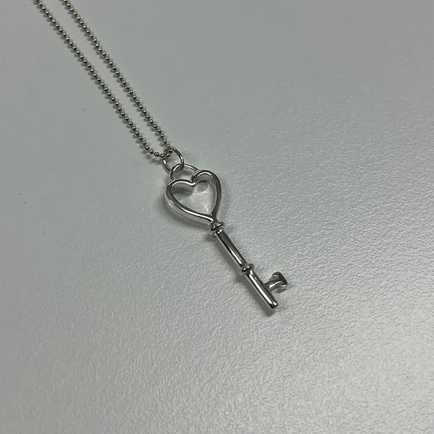 티파니앤코 하트 태그키 목걸이