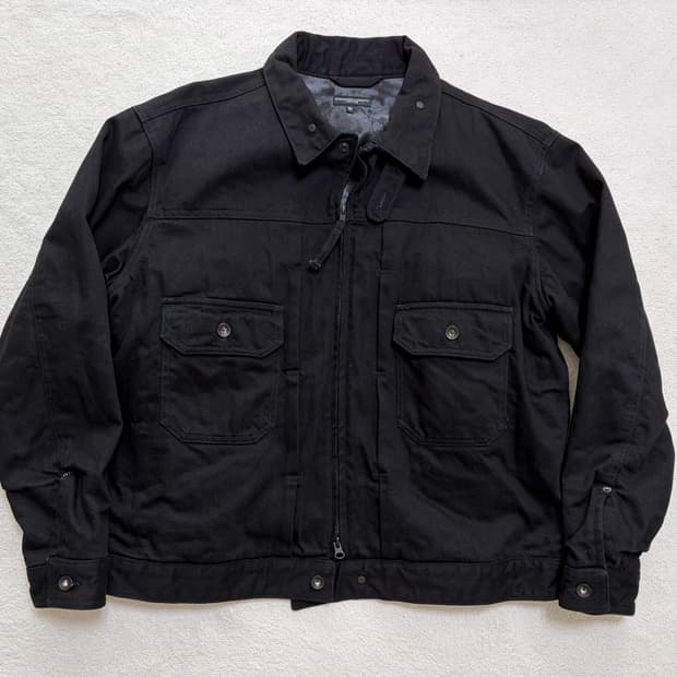 [M] 엔지니어드 가먼츠 불 데님 트러커 데님 청자켓 (블랙) 
