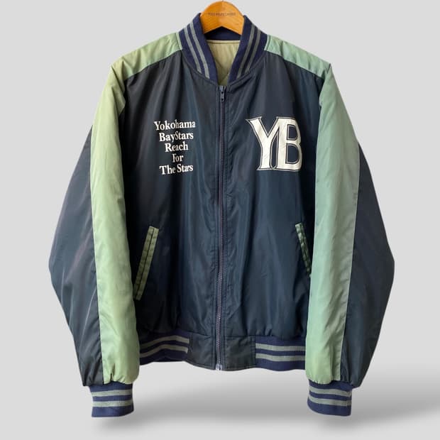 (L-XL)요코하마 BayStars 야구팀 봄버 재킷