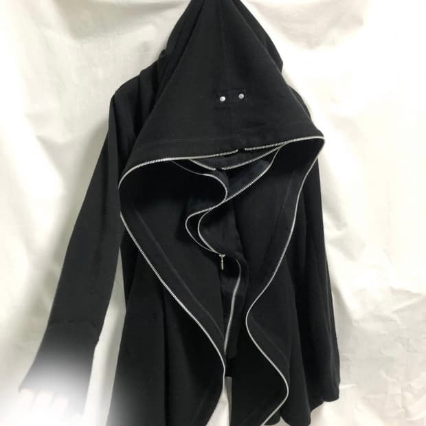 빈티지 릭깔 더블 후드집업