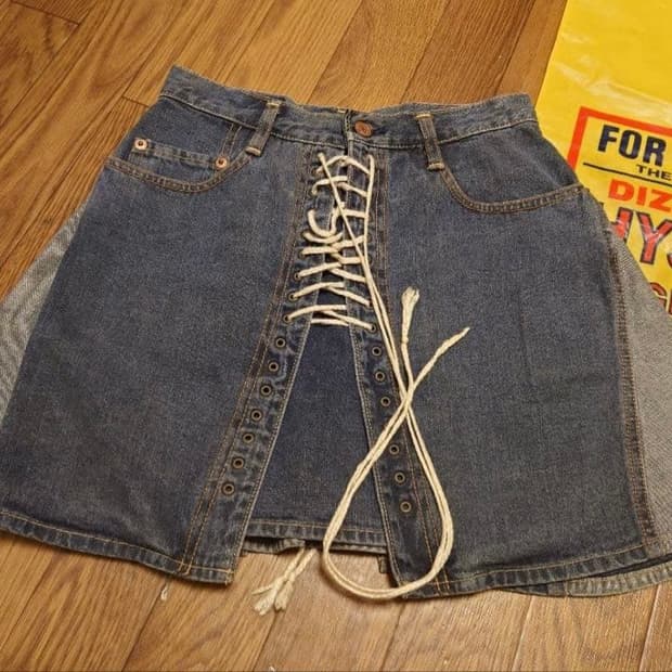 히스테릭 글래머 킨키 진 데님 스커트