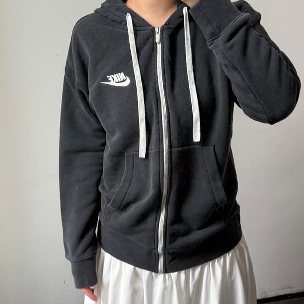 [M] 나이키 블랙 후드집업