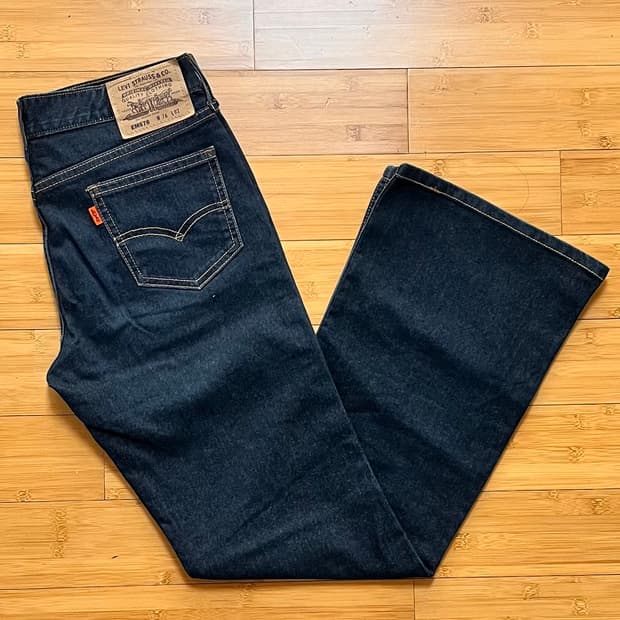 리바이스 EM578 오렌지탭 데님팬츠 W76 L82