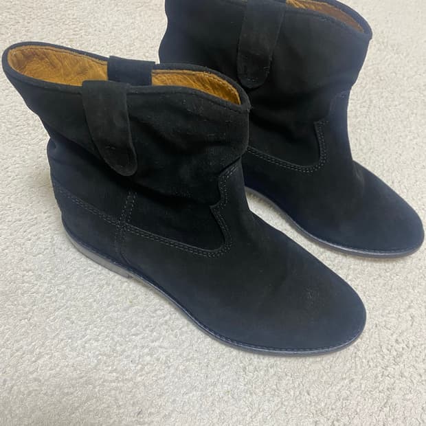 이자벨마랑 스웨이드 앵클 크리시 부츠