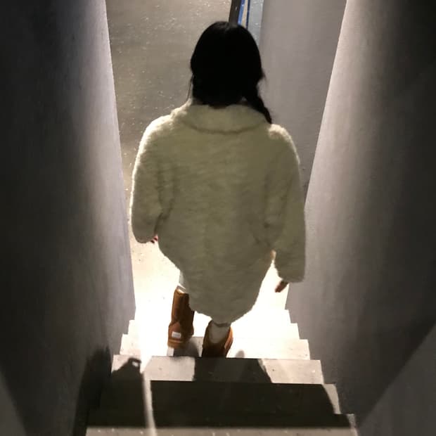 롱 퍼 코트 fur coat