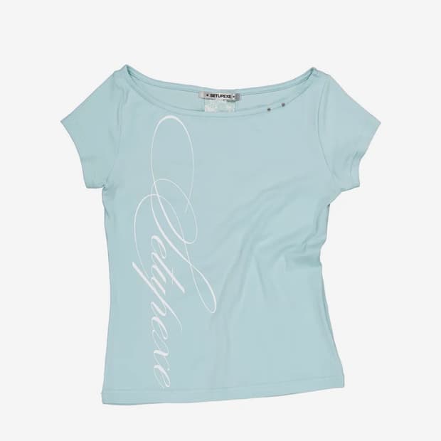 셋업이엑스이 LACE CROSS T-SHIRT / MINT
