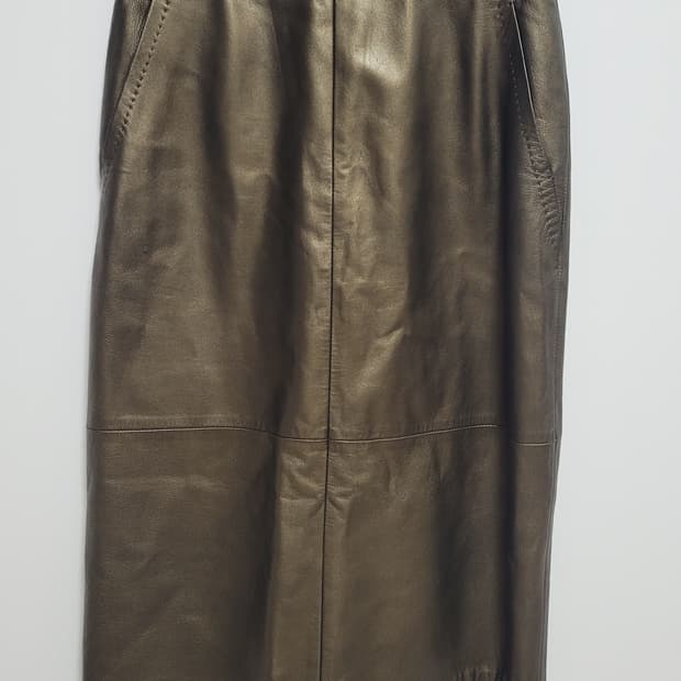 Max Mara 막스마라 레더 스커트-메인드인 이태리제품