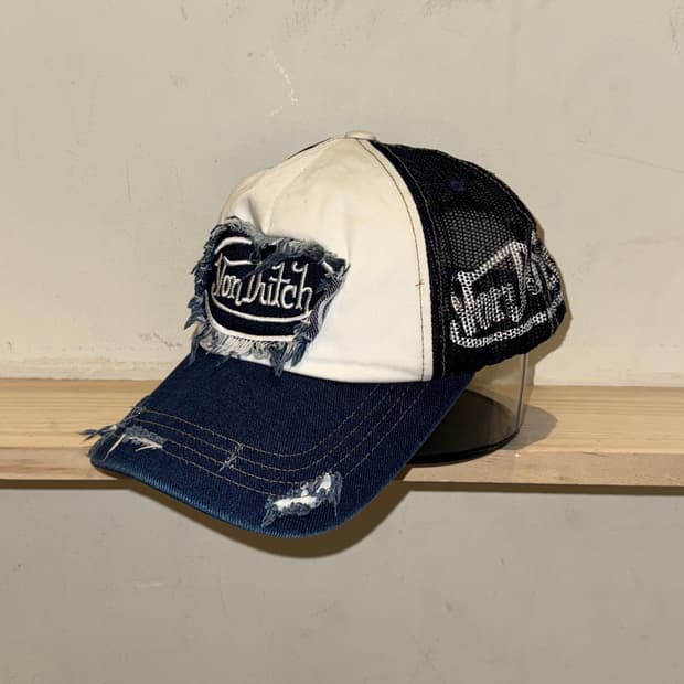 본더치 데미지 데님 볼캡