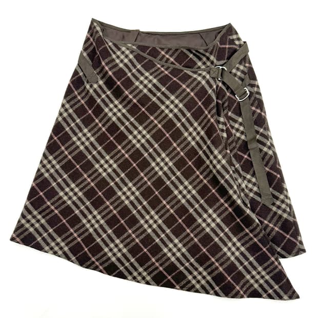 BURBERRY 버버리 랩 스커트/ 38