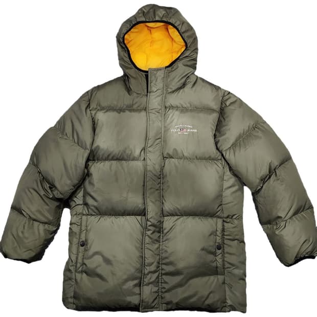 폴로 랄프로렌 진스 00s 후드 푸퍼 패딩 M