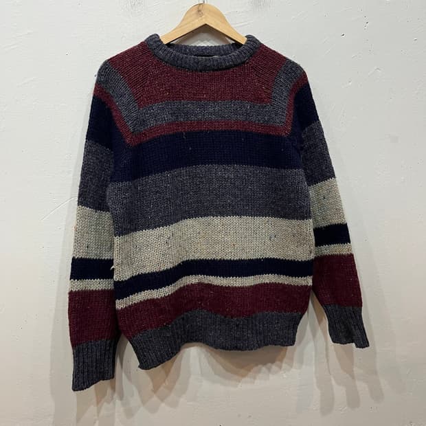 에스키모 니트웨어 퓨어울 니트 스웨터 Made in ENGLAND