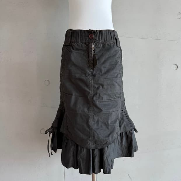 Marithe Girbaud 셔링 프릴 스커트