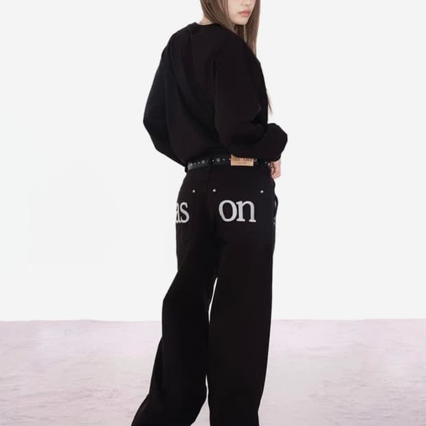 SMOG WIDE PANTS / BLACK