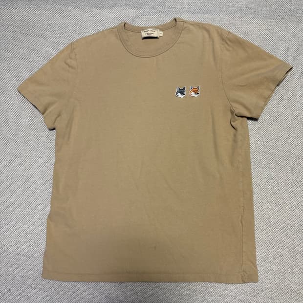 메종키츠네 더블 폭스 패치 반팔티