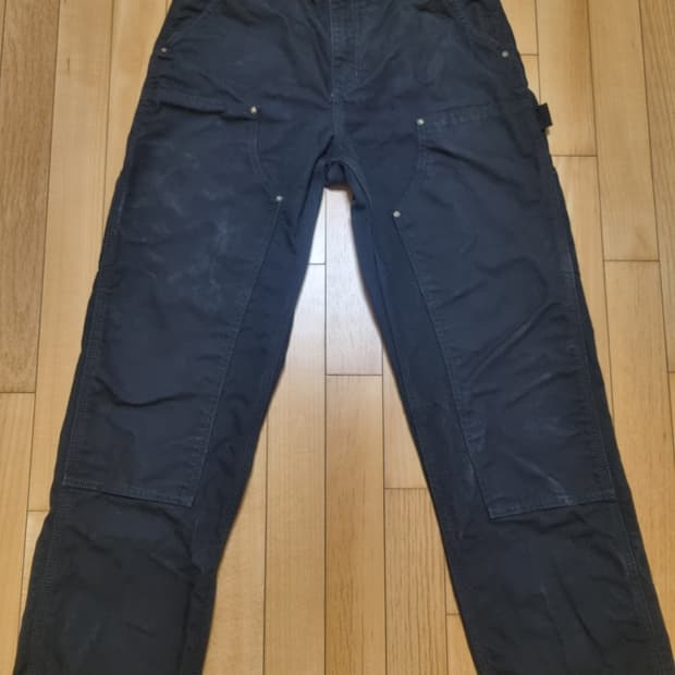 US 칼하트 더블니 워크팬츠 B136(32X30) 블랙